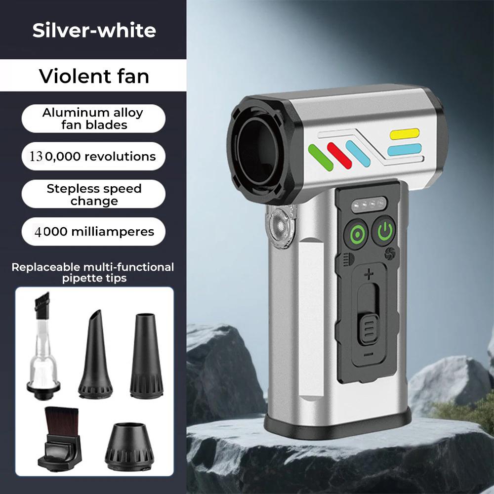 130000RPM Turbo Jet Blower Brushless Motor Violent Fan Portable Cleaning Tool USB Rechargeable Handheld Blower PC Tool