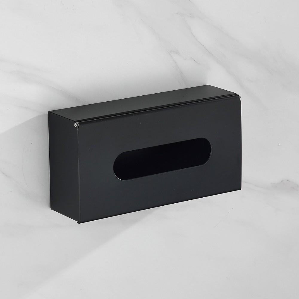 Rectangular Stainless Steel Tissue Box Waterproof Minimalist Napkin Storage Box Multi-functional Wall-mounted Paper Towel Case