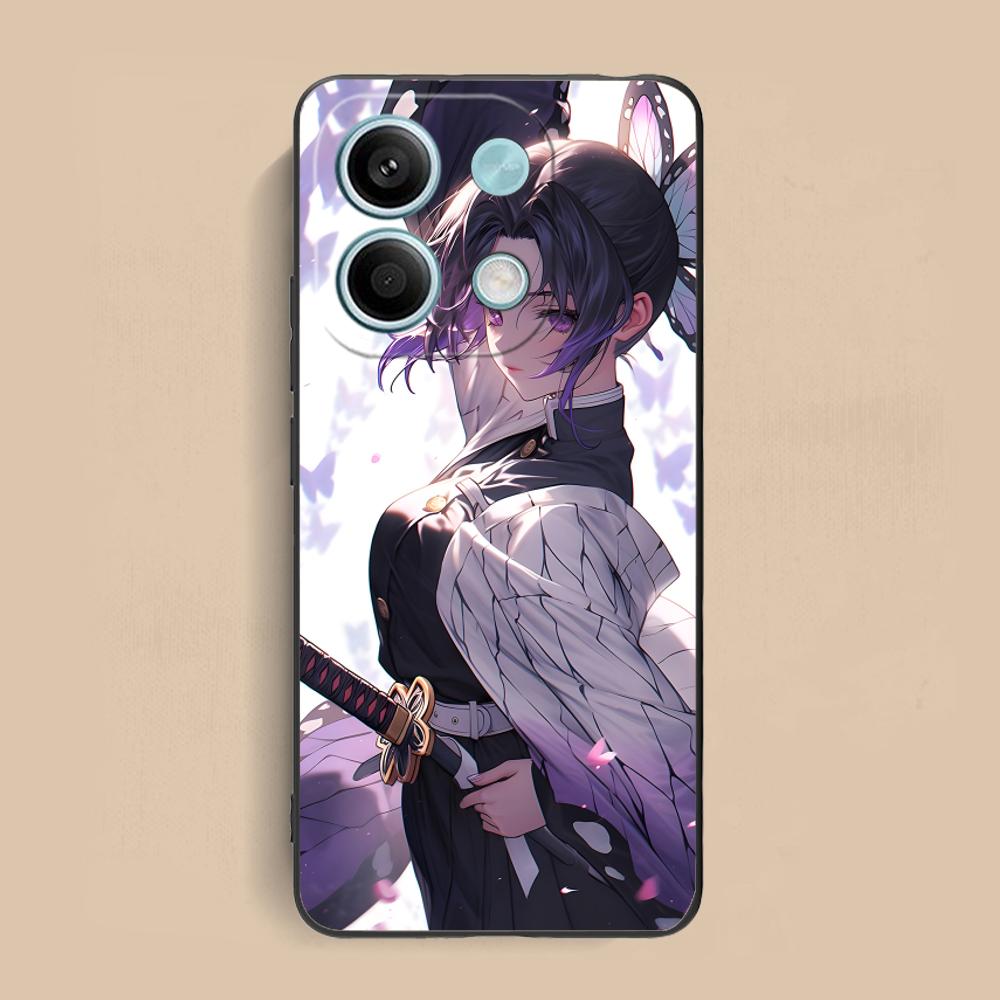 

Demon Slayer Shinobu Phone Case for Xiaomi Redmi Note 14 13 12 11 A5 3 2 1 Pro Plus 4G 5G Colour Printing Pretty Luxury Cover Redmi A1+