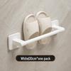 Punch-Free Wall-Mounted Bathroom Slipper Rack and Draining Storage Hanger