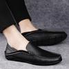 Neueste Herrenschuhe aus echtem Leder Loafer Schuhe Männer weiche Fahrschuhe Mann Casual Slip On Flats handgefertigte formelle Business Oxfords