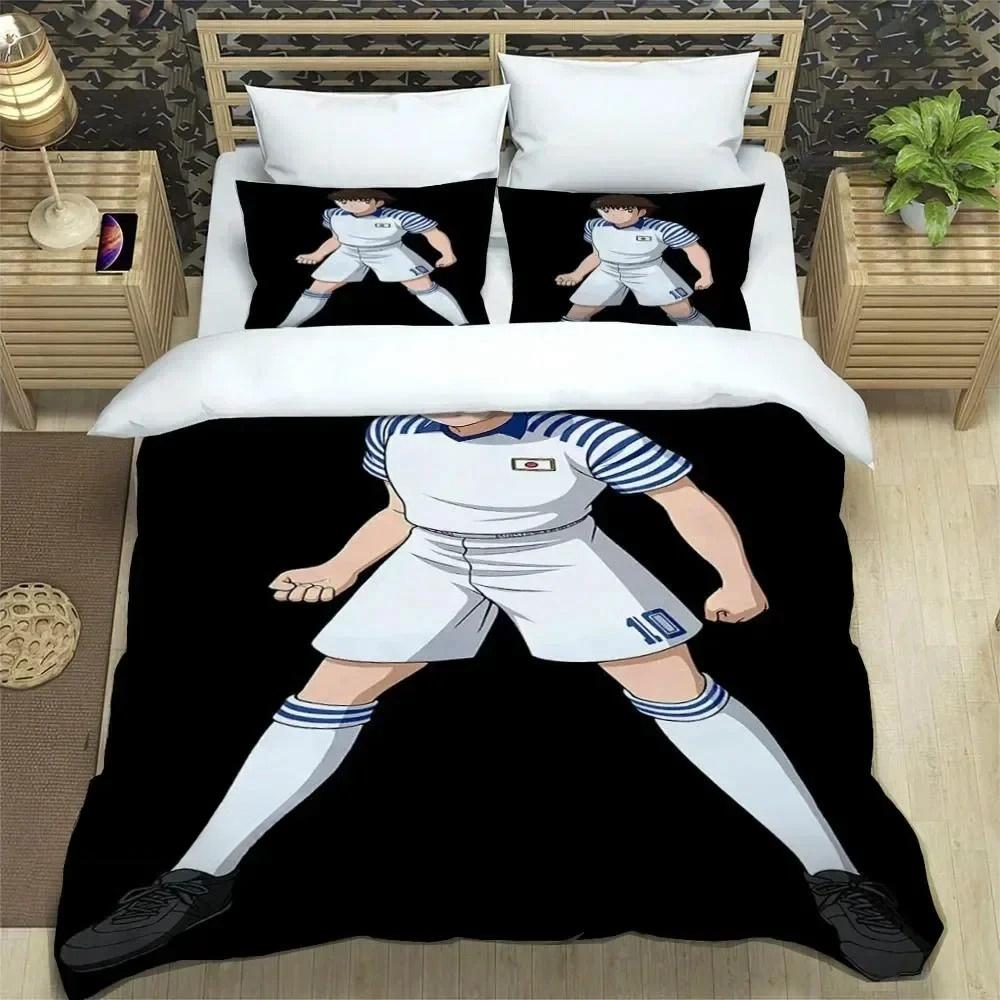 New Anime C-CAPTAIN TSUBASA Bedding Sets Duvet Cover Set With Pillowcase Twin Full Queen King Bedclothes Bed Linen Home Textiles
