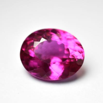 Natural Pink Ruby Loose Gemstone Flawless 10.6 Ct Oval Cut for Jewelry Making and Gem Collections