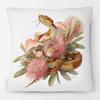 Australian Copperhead Snake Bottlebrush Flowers Animals Painting Cushion Covers Mushroom Art Pillow Case