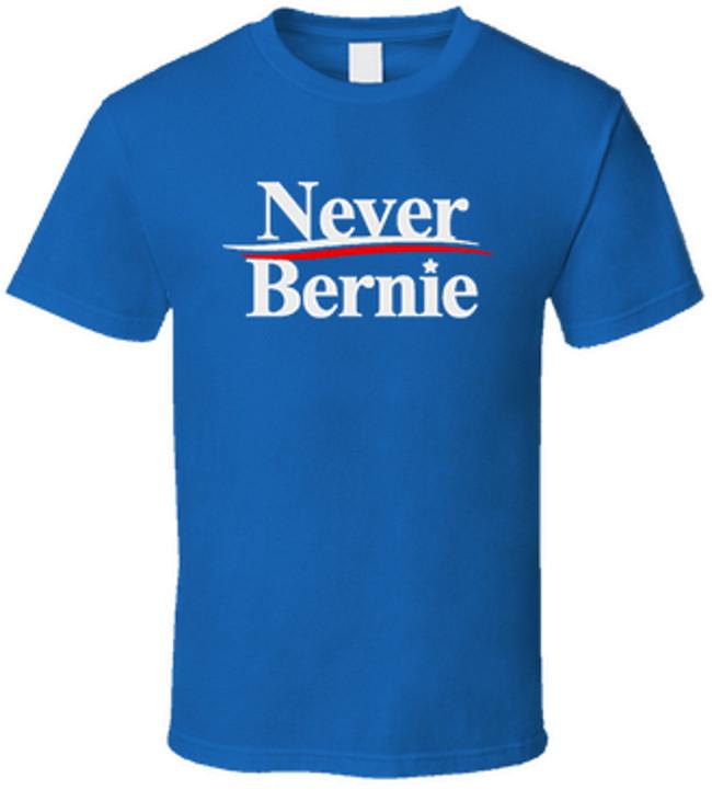 Never Bernie T-Shirt Unisex Democratic Socialist Sanders Funny Political TShirt M