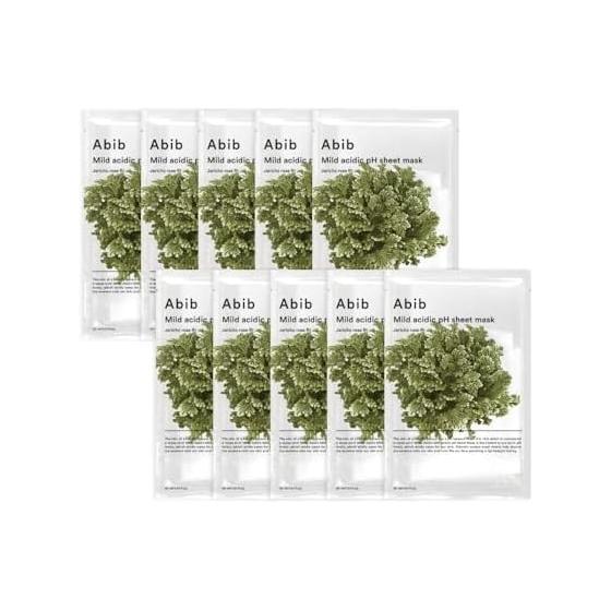 Abib Weakly Adic pH Sheet Mask Resurrection Grass Fit 30 мл 10 шт. Aviv Korean Cosmetics Skin Care Mask Pack Sensitive Skin Moisture
