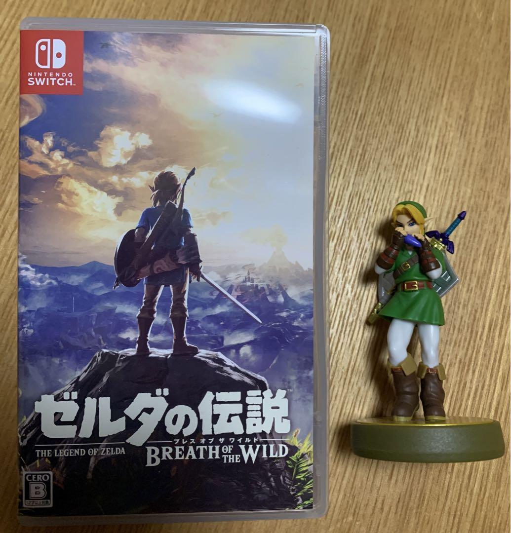 

[USED] The Legend of Zelda: Breath of the Wild amiibo Ocarina of Time Link Set