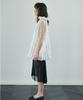 Jedrefeb5 Sheer Ruffle Hobo Reversible White