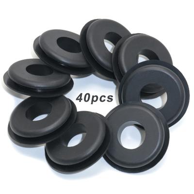 Boeray Black Glad Hand Seals, Rubber Great Hand Seals, Pack of 40