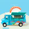 1/36 Alloy Toy Cars, Creative Decorative Models of Car Food Trucks with Sound and Light, for Children Girls and Boys