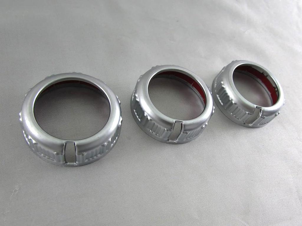 BRIGHTZ Mitsubishi Fuso Bluetec Canter Satin Silver Plated Air Conditioner Dial Ring [TRUCK-S-077] Bluetec Canter