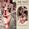 Sexy lingerie three-point Christmas onesie seduction pure backless New Year's Day pajamas uniform