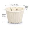 Colorful Woven Rattan Bike Basket for Children's Bicycle - Washable Frame Accessory