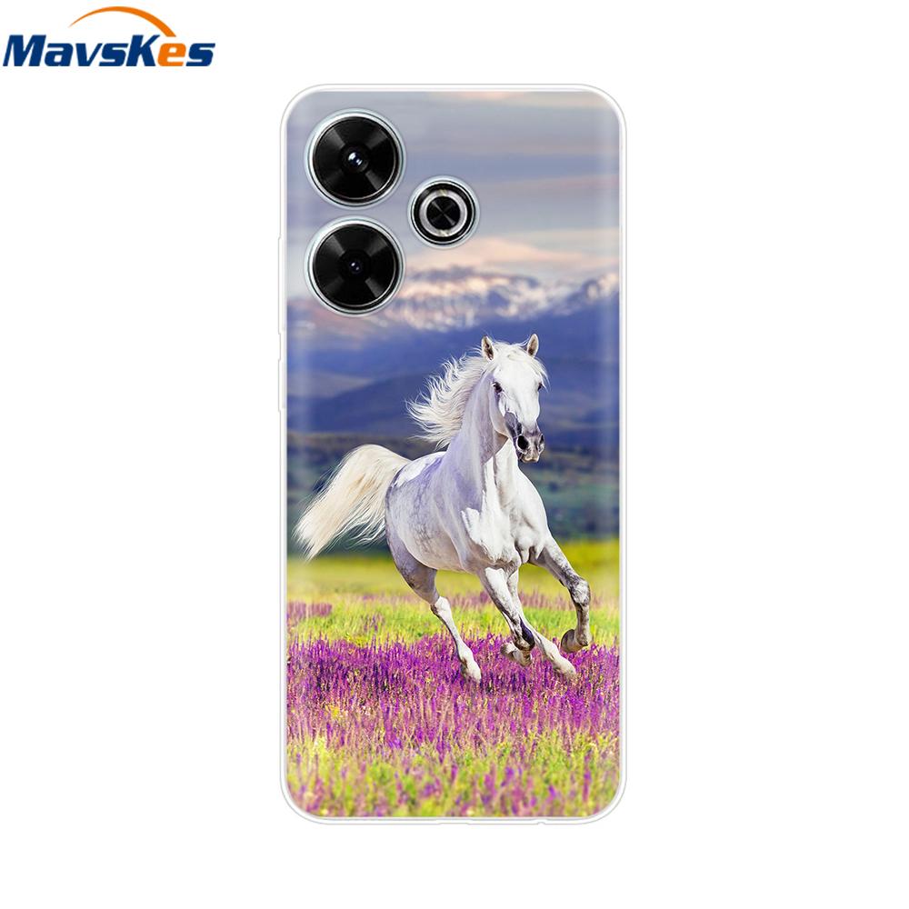 Case for Xiaomi Poco M6 4G Capa For Funda de teléfono Redmi 13 4G Back Cover For Etui Xiaomi Redmi 13 PocoM6 4G Phone Coque Para