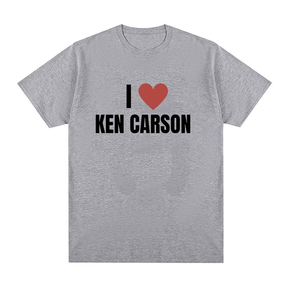 I Love Ken Carson T Shirts Men Women Fashion Hip Hop T-Shirt 100% Cotton Casual Cozy Oversized Short Sleeve T-shirts Streetwear