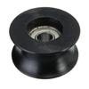 Track Pulley Bearing 0840UU U Type Groove Round Bottom with Sliding Rollers Bearing Constructed from Stainless Bearing Steel
