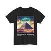 Ancient Aliens UFO Egyptian Pyramids Graphic T-Shirt Conspiracy Cotton Tee Dad