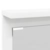 Wall Mounted Coat Rack with Shelf White 84 X 10 X 80 Cm