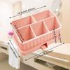 Bathroom Organizer for Electric Toothbrush, Toothpaste, And Soap Dish with Drainage