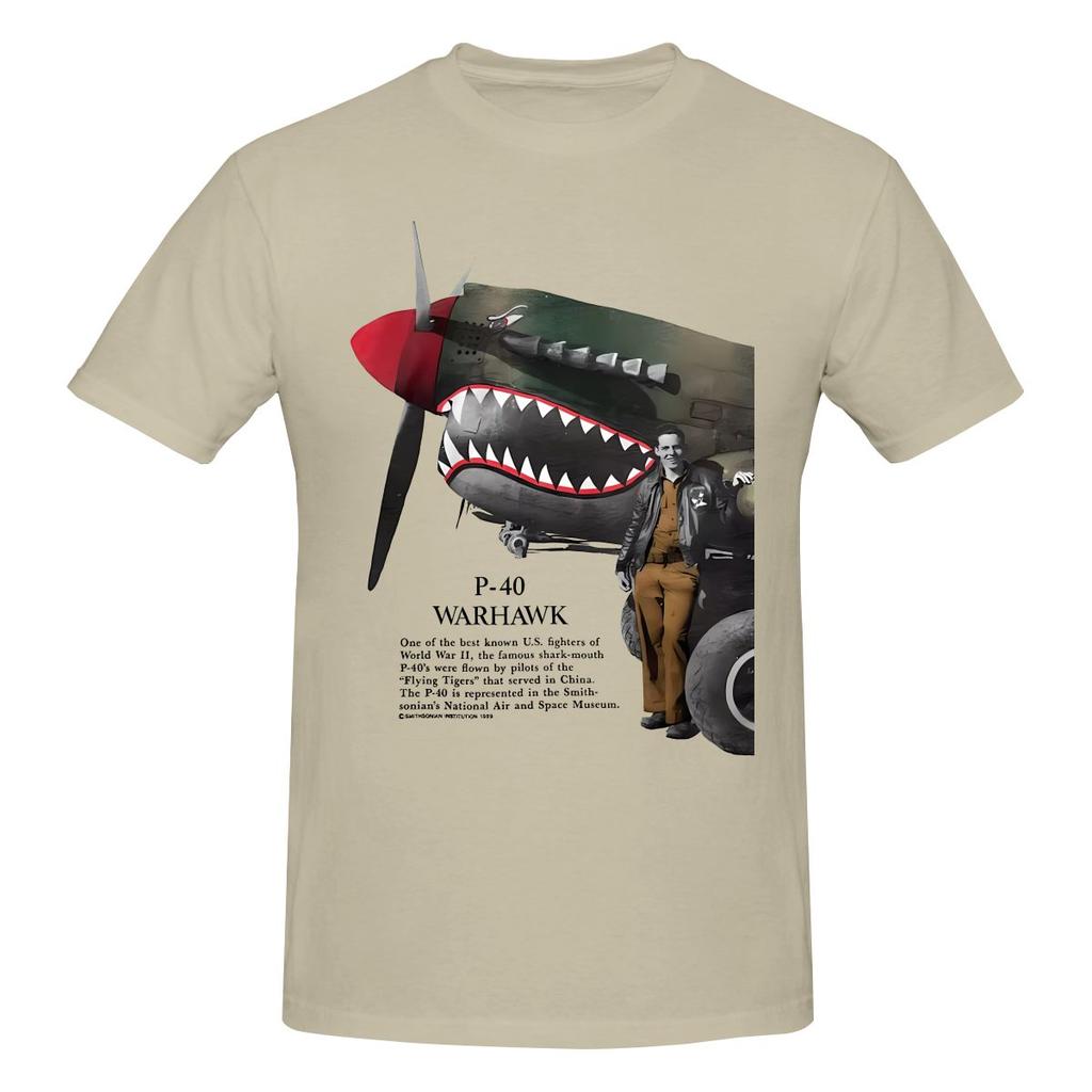 P40 Warhawk Oversize Tshirt Korean Style Casual Threediunisexsional Printing Tshirt