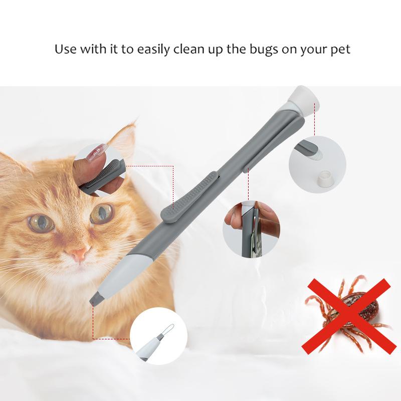 1pcs Rustproof Washable Pet Tick Remover Hook Reusable Householdbe Flea Scratching Extractor Cat Dog Hair Grooming Supplies