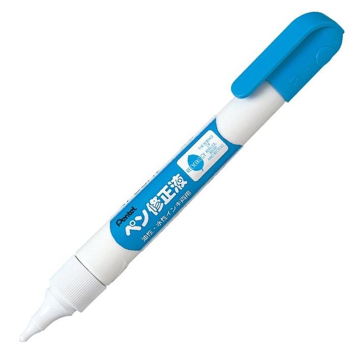 Корректирующая жидкость Pentel для чернил на масляной и водной основе XEZL21-W, 10 шт., синяя