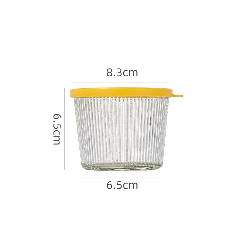 

1/4Pcs 200Ml Glass Storage Jars Transparent Thicken Glass Storage Containers Multifunction Fresh-Keeping Mini Clear Jars Kitchen