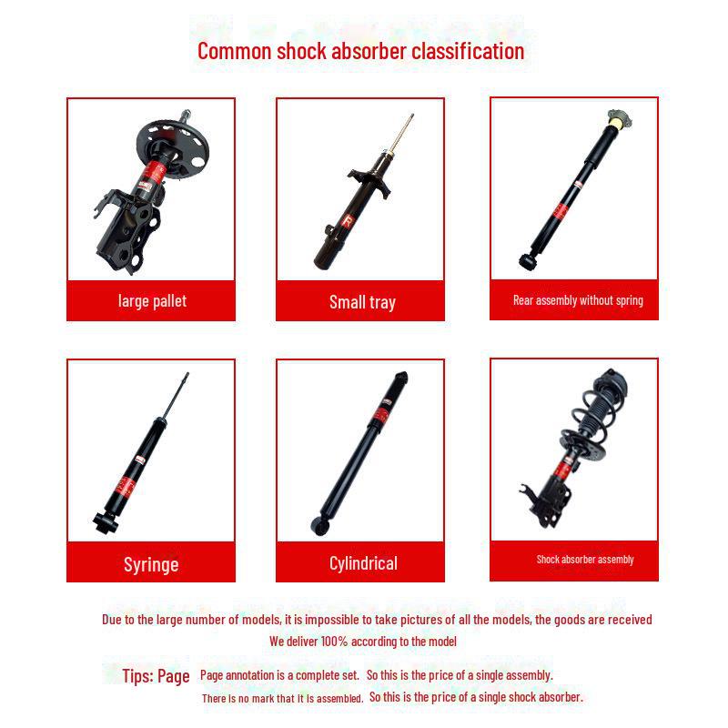 Compatible Shock Absorber Assembly for Lynk & Co 02, Geely 01, 03, Geometry A, Jiaji B, Xingyue C, Tengzhong EV - Front & Rear