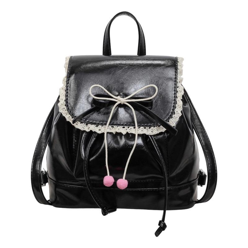 Schoolbag Korean version of high-end simple and versatile lightweight backpack bag women's 1011 summer new high-end cute small backpack