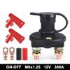 12-24V Battery Disconnect Switch 300A Battery Master Isolator Cut Off Power Kill Switch with 2 Red Key for Marine RV ATV