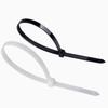Nylon Cable Ties, Plastic Black and White Binding Straps, Packaging Self-locking Strapping Straps, Fixed Straps