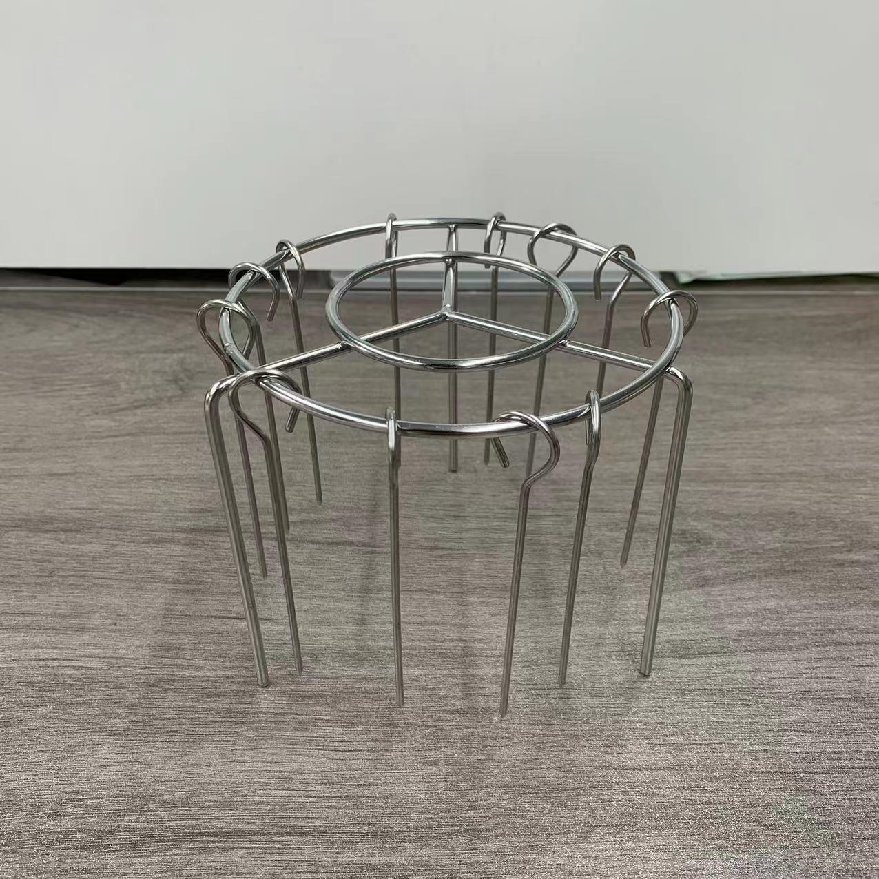Vertical Roasting Rack with Stainless Steel Skewers for Air Fryers and Ovens Loose Skewer Sticks