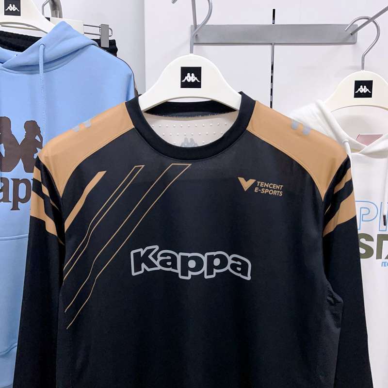 Kappa Men's Long Sleeved T-shirt Casual Sports Hoodie Contrasting Top
