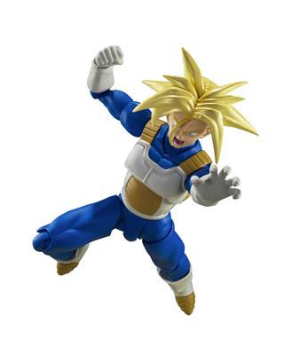 TAMASHII NATIONS S.H.Figuarts Dragon Ball Super Saiyan Trunks - The Super Power He Holds Within, Approximately 140mm, PVC & ABS, Painted Mov