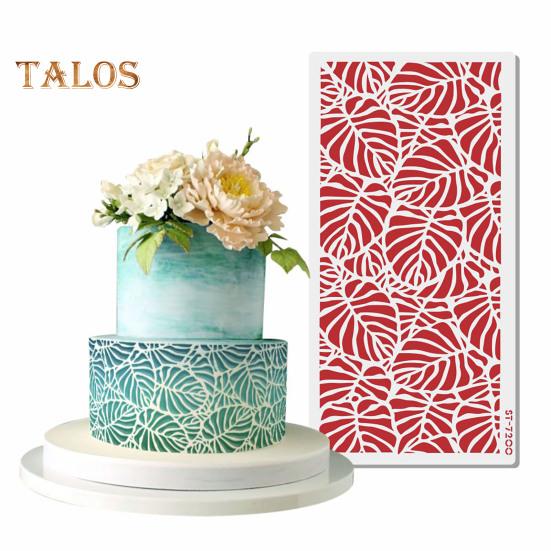 Cake Templates Flexible Wide Application Lightweight Useful Wear Resistant Cake Spray Mold for Home