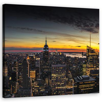 Canvas Print New York by Night
