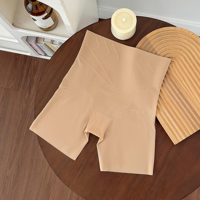 Ladies Summer Light Plastic Belly Lift Hip Ice Silk 10A Antibacterial Bottom Crotch Anti Slip Traceless High Waist Safety Underwear