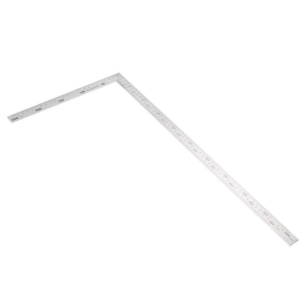 L-Form Winkelmesser Universal 90 Grad Zimmermannswinkel Edelstahl Messlineal 1,2 mm Dicke Anreißwerkzeug