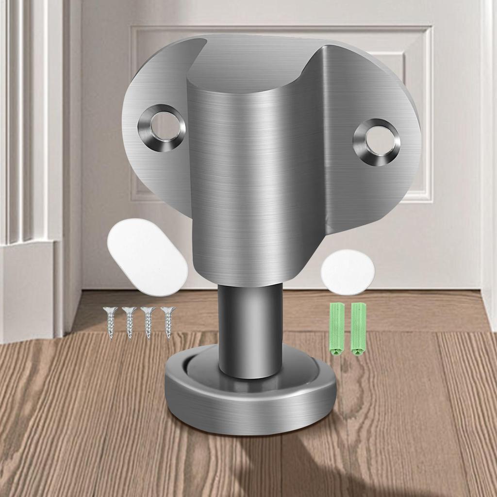 Door Stop Magnetic Door Stopper Floor Mount Stop Wedge Holder Adjustable For Wood Carpet Concrete Tile Floor Shop Home Apartment