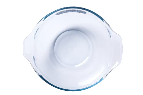 Pyrex Heat-Resistant Glass Bowl with Handle, Oven and Microwave Safe, 2.7L, Round Salad Bowl