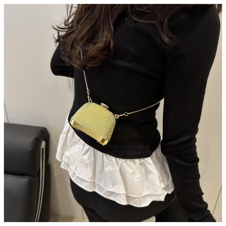 2025 Women's European & American Fashion Shiny Chain Crossbody Shoulder Bag