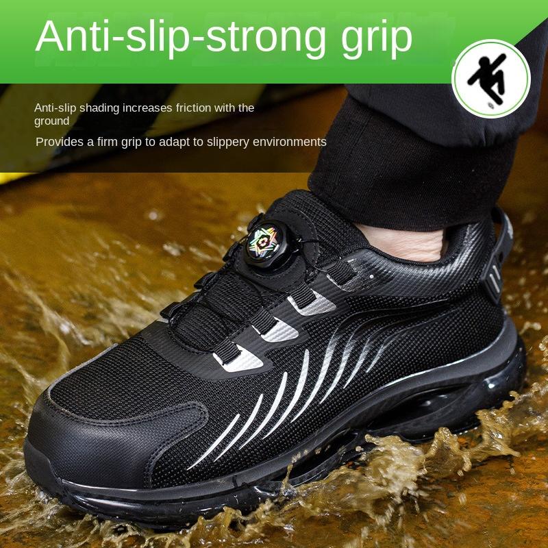 Anti-smashing Shoes Steel Head Safety Anti-piercing Men's Four-season Labor Insurance Shoes