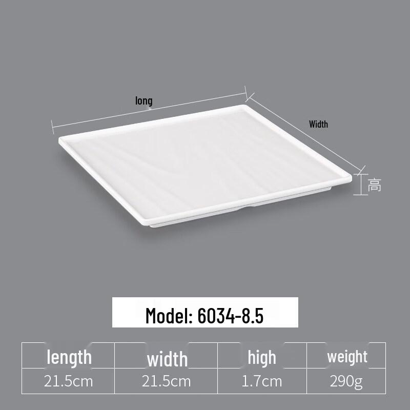 Yipan White Boat-Shaped 3-Compartment Melamine Dumpling Plate