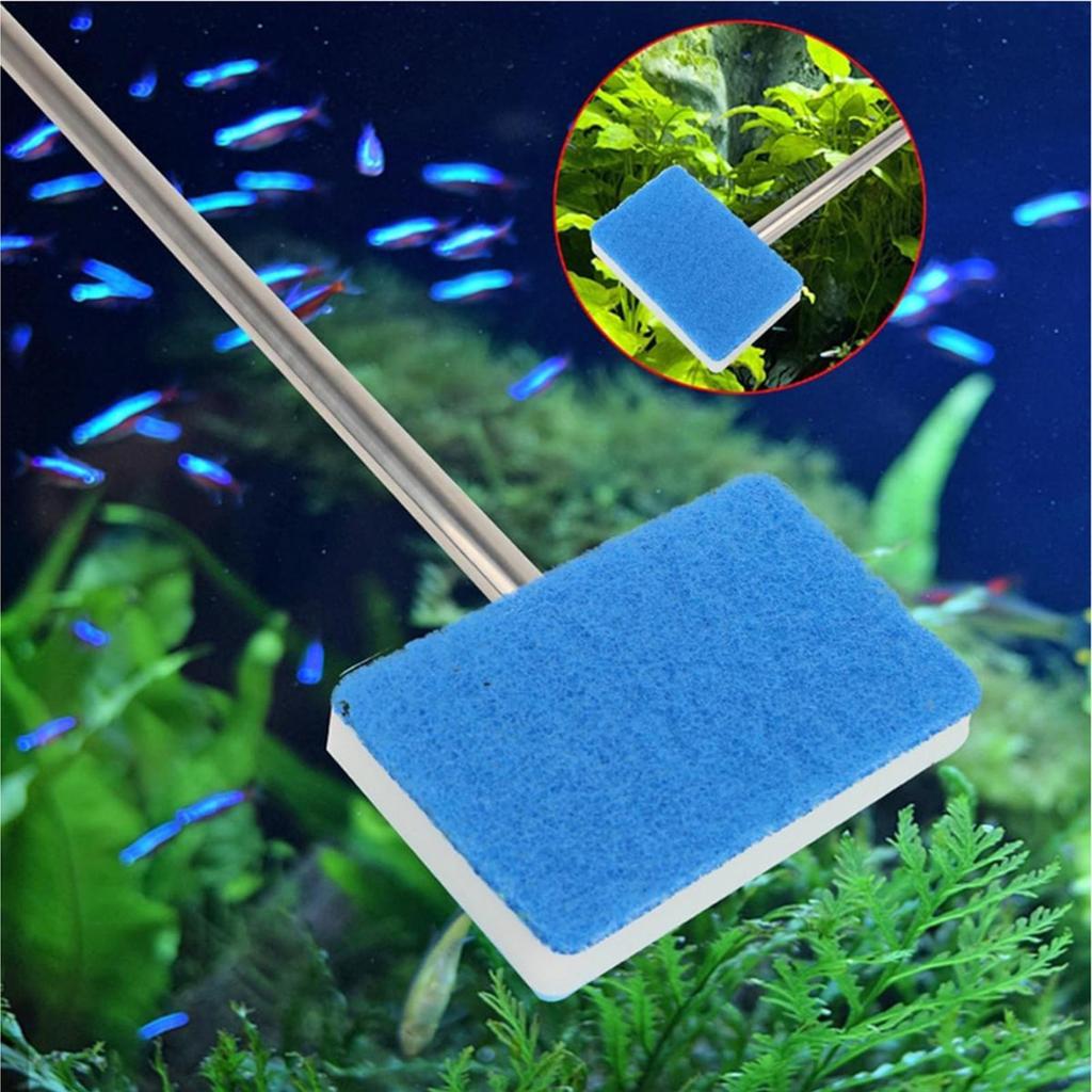 High Quality Aquarium Fish Tank Cleaning Tools Floating Algae Scraper Sponge Plant Cleaning Brushes For Aquarium Glass Window