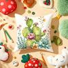 Tropical Cactus Cushion Cover Soft Short Plush DoubleSided Printing Home Decor Machine Washable Pillow Case Gift