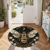 Bee Round Floor Rug Perfect for Dormitory Study room Decorate room Hallway Anti-slip Round Rug Anime Office Decor Gift for Festivals