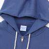 Champion Basic Long Sleeve Cotton USA Fleece Hoodie with Embroidered Zip Hooded Windsor Blue Women's Logo, Sweatshirt, (CW-Y108/CW-T109)