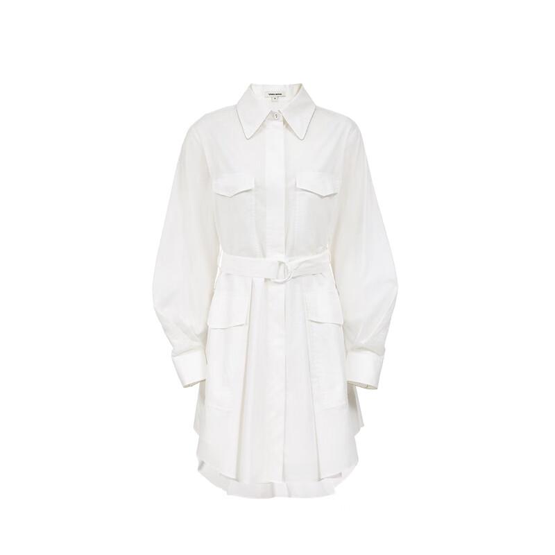 VEROMODA Women's Lyocell-Cotton Blend A-Line Midi Dress