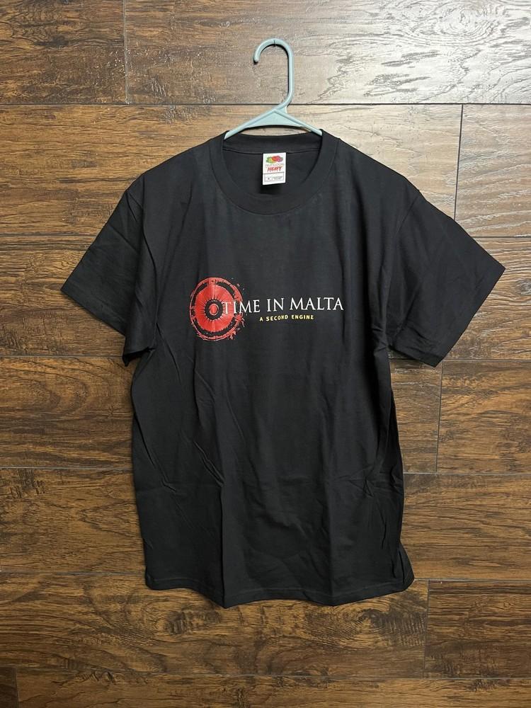 VTG Time in Malta Band T-shirt Album A Second Engine Tee - M Unisex T-Shirt S