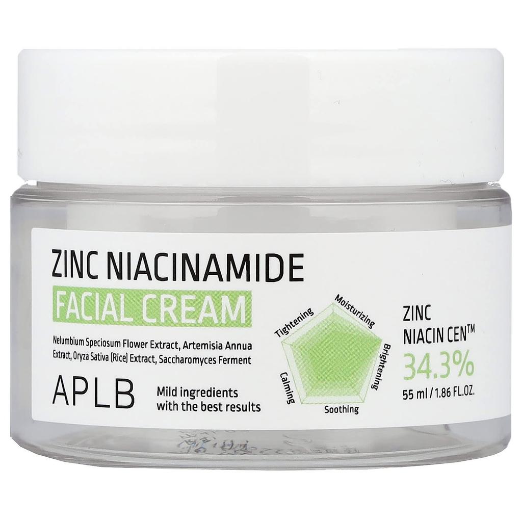 APLB, Zinc Niacinamide Facial Cream, 55ml (1.86 fl oz)